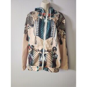 Devin Du Native American Hoodie Jacket All Over Print Mens XL Pullover Y2K Hawk